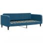 Preview: Tagesbett Ausziehbar Blau 90x200 cm Samt