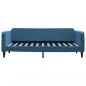 Preview: Tagesbett Ausziehbar Blau 90x200 cm Samt