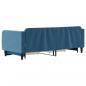 Preview: Tagesbett Ausziehbar mit Schubladen Blau 90x200 cm Samt