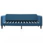 Preview: Tagesbett Ausziehbar mit Schubladen Blau 90x200 cm Samt