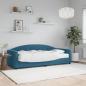 Preview: ARDEBO.de - Tagesbett mit Matratze Blau 80x200 cm Samt