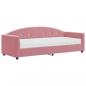 Preview: Tagesbett mit Matratze Rosa 80x200 cm Samt