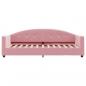 Preview: Tagesbett mit Matratze Rosa 80x200 cm Samt