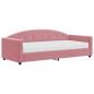 Preview: Tagesbett mit Matratze Rosa 90x200 cm Samt