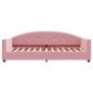 Preview: Tagesbett mit Matratze Rosa 90x200 cm Samt