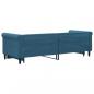 Preview: Tagesbett Ausziehbar Blau 80x200 cm Samt