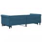 Preview: Tagesbett Ausziehbar Blau 90x200 cm Samt