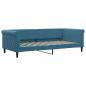 Preview: Tagesbett Ausziehbar Blau 90x200 cm Samt