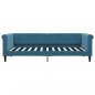 Preview: Tagesbett Ausziehbar Blau 90x200 cm Samt