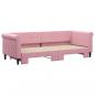 Preview: Tagesbett Ausziehbar Rosa 80x200 cm Samt