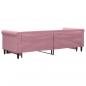 Preview: Tagesbett Ausziehbar Rosa 80x200 cm Samt