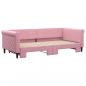 Preview: Tagesbett Ausziehbar Rosa 90x200 cm Samt