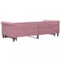 Preview: Tagesbett Ausziehbar Rosa 90x200 cm Samt