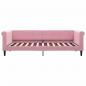 Preview: Tagesbett Ausziehbar Rosa 90x200 cm Samt