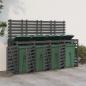 Preview: ARDEBO.de - Mülltonnenbox für 4 Tonnen Grau Massivholz Kiefer