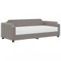 Preview: Tagesbett mit Matratze Taupe 100x200 cm Stoff