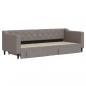 Preview: Tagesbett Ausziehbar mit Schubladen Taupe 80x200 cm Stoff