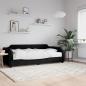 Preview: ARDEBO.de - Tagesbett mit Matratze Schwarz 90x200 cm Stoff