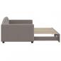 Preview: Tagesbett Ausziehbar Taupe 90x200 cm Stoff