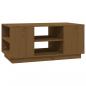 Preview: Couchtisch Honigbraun 90x49x40,5 cm Massivholz Kiefer