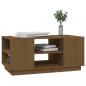 Preview: Couchtisch Honigbraun 90x49x40,5 cm Massivholz Kiefer