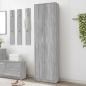 Preview: ARDEBO.de - Garderobenschrank Grau Sonoma 55x25x189 cm Holzwerkstoff