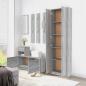 Preview: Garderobenschrank Grau Sonoma 55x25x189 cm Holzwerkstoff