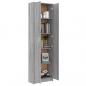 Preview: Garderobenschrank Grau Sonoma 55x25x189 cm Holzwerkstoff