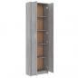 Preview: Garderobenschrank Grau Sonoma 55x25x189 cm Holzwerkstoff