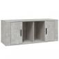 Preview: TV-Schrank Betongrau 100x35x40 cm Holzwerkstoff