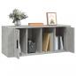 Preview: TV-Schrank Betongrau 100x35x40 cm Holzwerkstoff