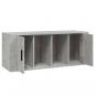 Preview: TV-Schrank Betongrau 100x35x40 cm Holzwerkstoff