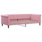 Preview: Tagesbett mit Matratze Rosa 90x200 cm Samt