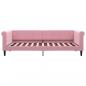 Preview: Tagesbett mit Matratze Rosa 90x200 cm Samt