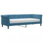 Preview: Tagesbett mit Matratze Blau 80x200 cm Samt