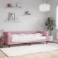 Preview: ARDEBO.de - Tagesbett mit Matratze Rosa 80x200 cm Samt