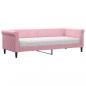 Preview: Tagesbett mit Matratze Rosa 80x200 cm Samt