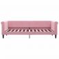 Preview: Tagesbett mit Matratze Rosa 80x200 cm Samt