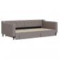 Preview: Tagesbett Ausziehbar mit Schubladen Taupe 100x200 cm Stoff