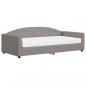 Preview: Tagesbett mit Matratze Taupe 100x200 cm Stoff