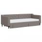 Preview: Tagesbett Ausziehbar mit Schubladen Taupe 80x200 cm Stoff