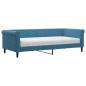 Preview: Tagesbett mit Matratze Blau 90x200 cm Samt