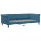 Preview: Tagesbett mit Matratze Blau 90x200 cm Samt