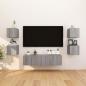 Preview: ARDEBO.de - TV-Wandschrank 8 Stk. Grau Sonoma 30,5x30x30 cm