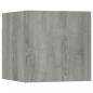 Preview: TV-Wandschrank 8 Stk. Grau Sonoma 30,5x30x30 cm