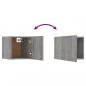 Preview: TV-Wandschrank 8 Stk. Grau Sonoma 30,5x30x30 cm