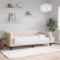 Preview: ARDEBO.de - Tagesbett mit Matratze Creme 80x200 cm Stoff