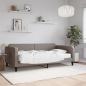 Preview: ARDEBO.de - Tagesbett mit Matratze Taupe 100x200 cm Stoff