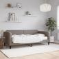 Preview: ARDEBO.de - Tagesbett mit Matratze Taupe 90x200 cm Stoff