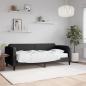 Preview: ARDEBO.de - Tagesbett mit Matratze Schwarz 80x200 cm Stoff